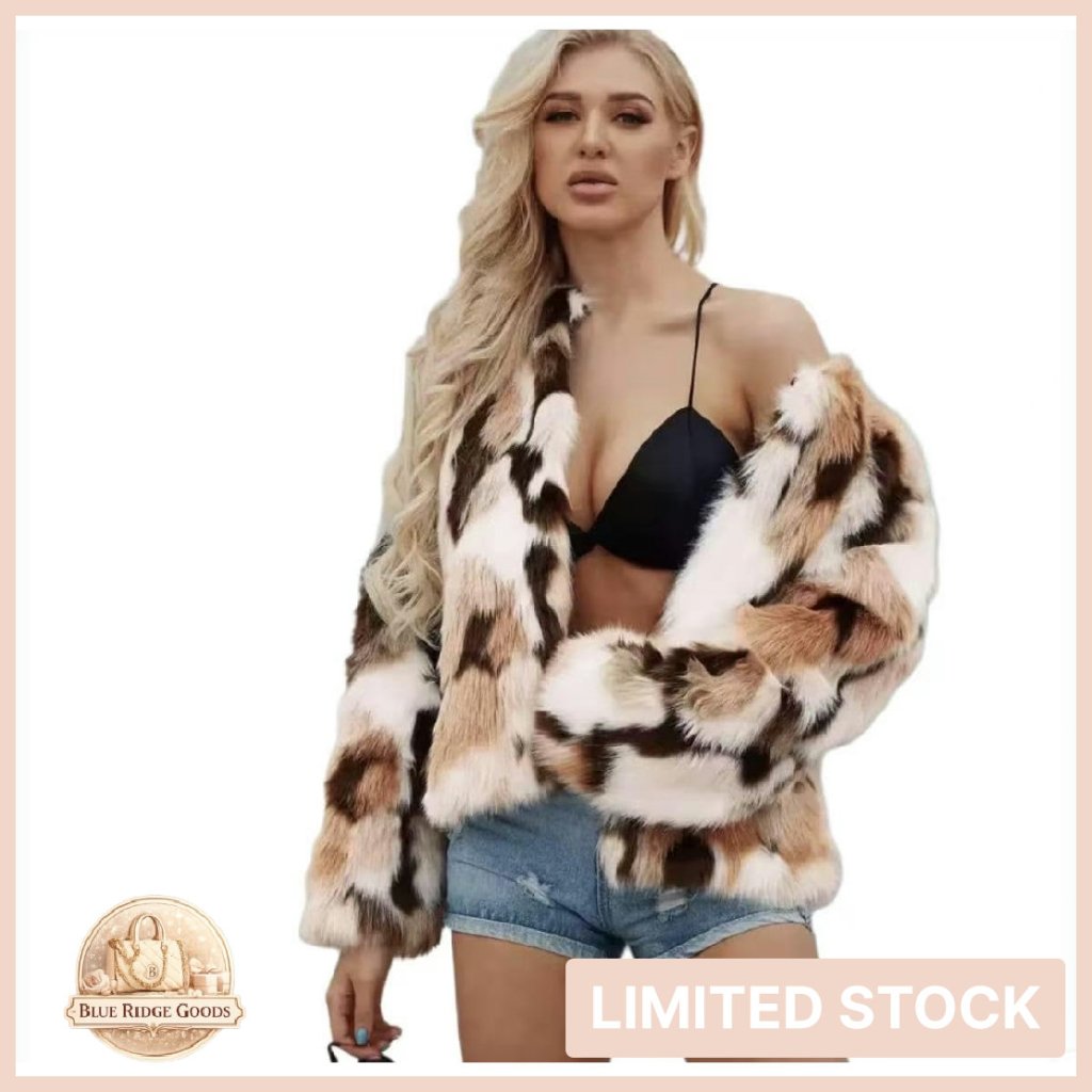 Faux Fur Coat Jacket Women's Long Sleeve Cardigan Chic Winter Fashion